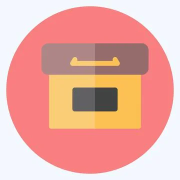 Icon Archive. suitable for Web Interface symbol. flat style. simple design ed Stock Illustration