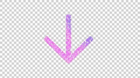 Icon arrow down is made up of LED square shapes. There are bright diodes and Illustrazione stock
