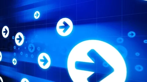 Icon arrow moving forward loop 動画素材 74692426