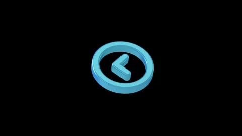 Icon Arrow Sign For Navigation And Visual Guides Video stock 292337922