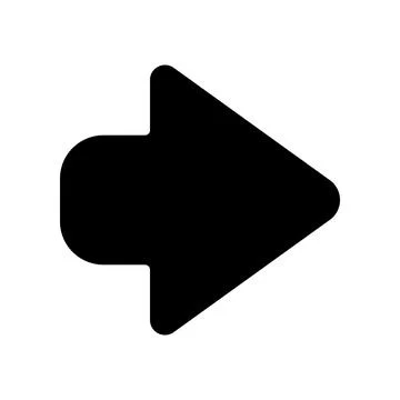 Icon arrow solid style pixel perfect. Ilustração Stock