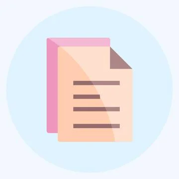 Icon Articles. suitable for Programming symbol. flat style. simple design edi Stock Illustration