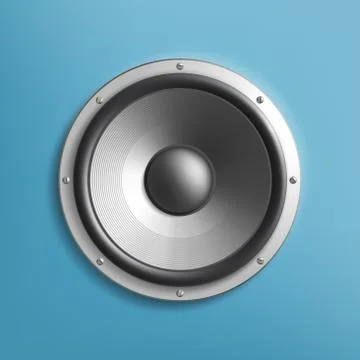 Icon audio volume speaker. Realistic stock vector 스톡 일러스트