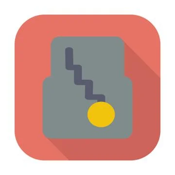 Icon automatic gear. Stock Illustration