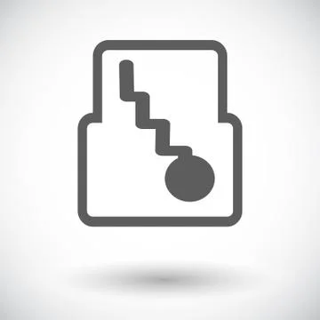 Icon automatic gear Stock Illustration