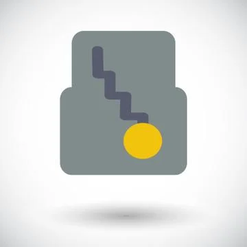 Icon automatic gear Stock Illustration