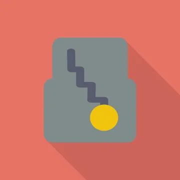 Icon automatic gear Stock Illustration