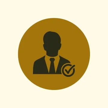 Icon of avatar Stock Illustration