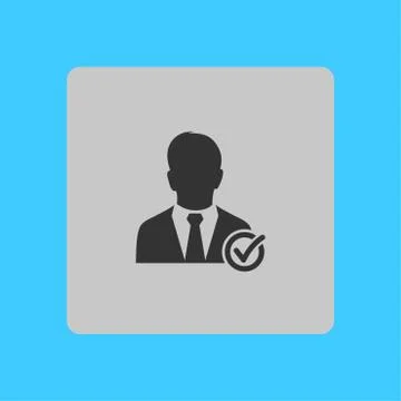 Icon of avatar. Stock Illustration