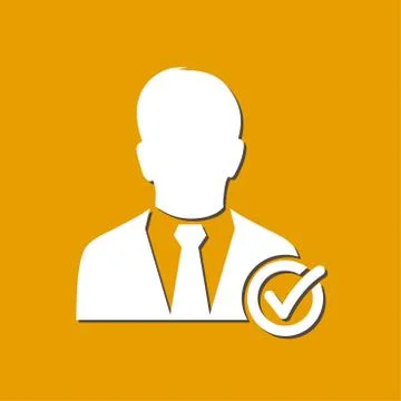 Icon of avatar. Illustrazione stock