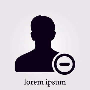 Icon of avatar. Stock Illustration