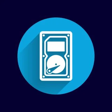 Icon backup network file harddisk hdd record Stock Illustration