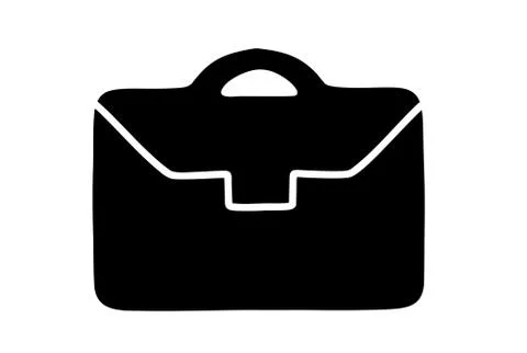 Icon. Bag briefcase. Stock Illustration