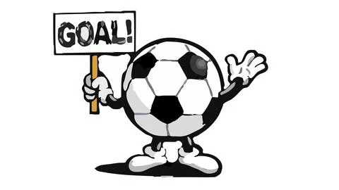 Icon ball goal vector Illustrazione stock