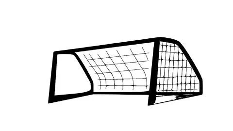 Icon ball goal vector Stock Illustration