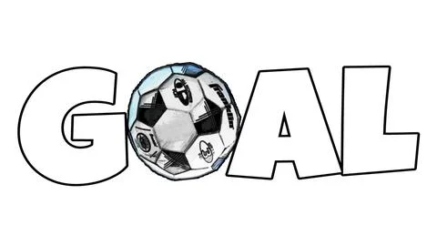 Icon ball goal vector Illustrazione stock