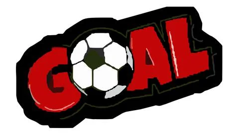 Icon ball goal vector Illustrazione stock