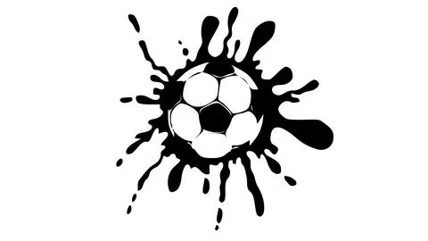 Icon ball goal vector Illustrazione stock