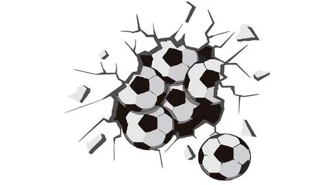 Icon ball goal vector Illustrazione stock