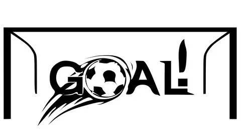 Icon ball goal vector Illustrazione stock
