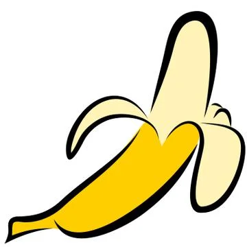 Icon of banana Stock Illustration