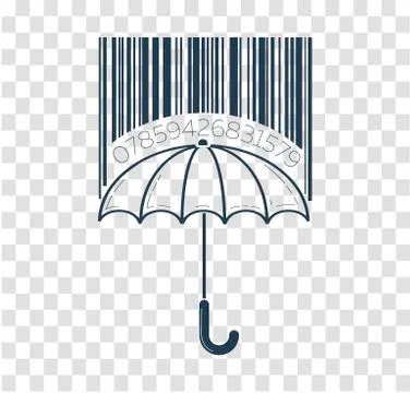 Icon barcode about shopping Stock Illustration