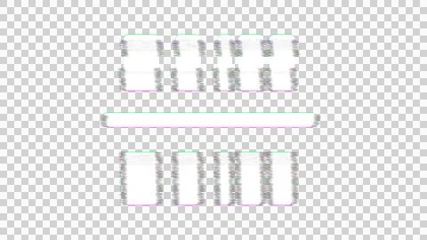 Icon barcode scan is distorted. Glitch. Noise, chromatic aberration, geometric Stock Illustration