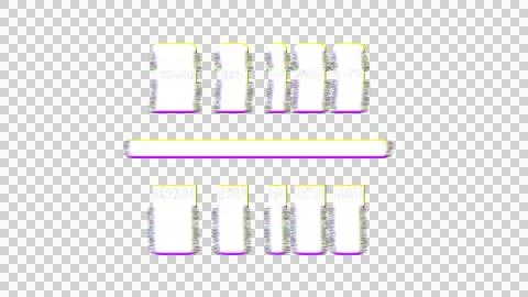 Icon barcode scan is distorted. Glitch. Noise, chromatic aberration, geometric Stock Illustration