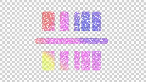 Icon barcode scan is made up of LED square shapes. There are bright diodes and Illustrazione stock