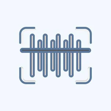 Icon Barcode Scan. related to Contactless symbol. Doodle Style. simple desi.. Illustrazione stock