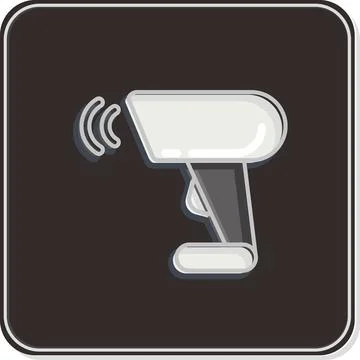Icon Barcode Scanner. related to Black Friday symbol. shopping. simple illu.. Stock-Illustration