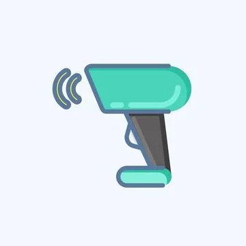 Icon Barcode Scanner. related to Black Friday symbol. shopping. simple illu.. Stock-Illustration
