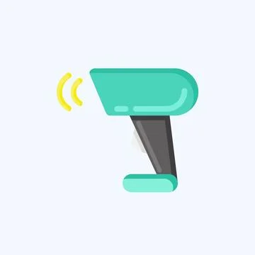 Icon Barcode Scanner. related to Black Friday symbol. shopping. simple illu.. Illustrazione stock