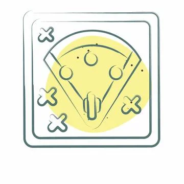 Icon Baseball Tactic. related to Baseball symbol. Color Spot Style. simple .. Stock Illustration