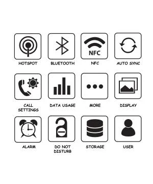 Icon Basic Button Stock Illustration