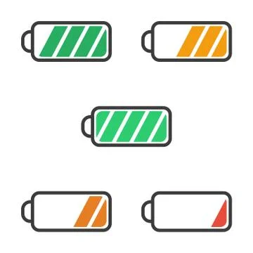 Icon battery charge level Stock Illustration