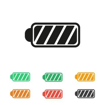 Icon battery charge level Stock Illustration