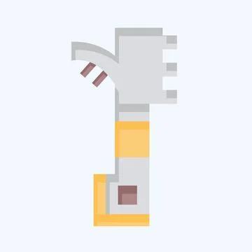 Icon Bee Hive Scraper. related to Apiary symbol. flat style. simple design .. 스톡 일러스트