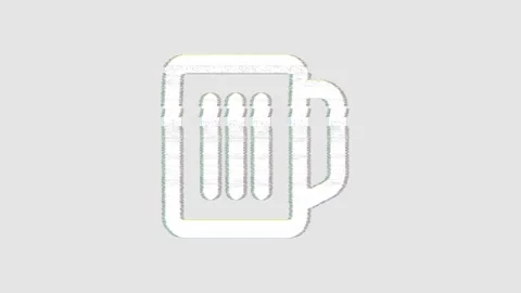 Icon beer is distorted. Glitch. Noise, chromatic aberration, geometric Stock Footage 301770356