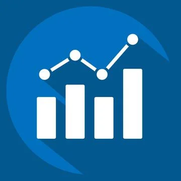 Icon Benchmarking. related to Business Analysis symbol. long shadow style s.. 스톡 일러스트