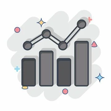 Icon Benchmarking. related to Business Analysis symbol. comic style simple .. Stock Illustration