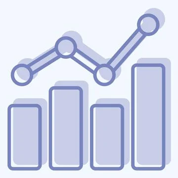 Icon Benchmarking. related to Business Analysis symbol. two tone style simp.. 스톡 일러스트