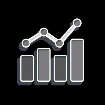 Icon Benchmarking. related to Business Analysis symbol. glossy style simple.. 스톡 일러스트
