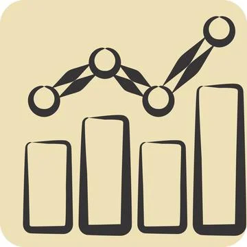 Icon Benchmarking. related to Business Analysis symbol. hand drawn style si.. 스톡 일러스트