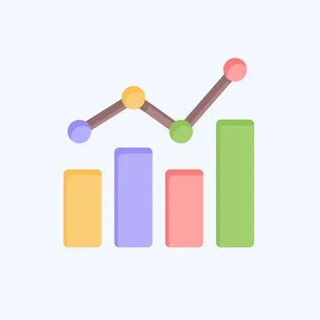 Icon Benchmarking. related to Business Analysis symbol. flat style simple d.. 스톡 일러스트