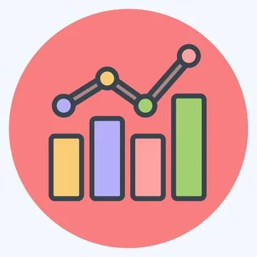 Icon Benchmarking. related to Business Analysis symbol. color mate style si.. 스톡 일러스트
