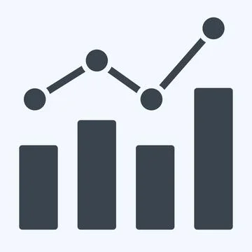 Icon Benchmarking. related to Business Analysis symbol. glyph style. simple.. 스톡 일러스트