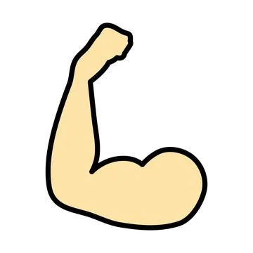 Icon Of Bicep Stock Illustration
