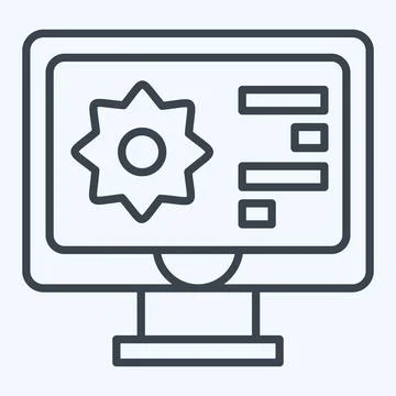 Icon Biometic Materials. related to Future Technology symbol. line style. s.. Stock Illustration