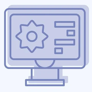 Icon Biometic Materials. related to Future Technology symbol. two tone styl.. Stock Illustration